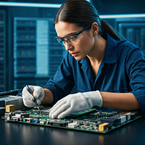 Ingeniero trabajando